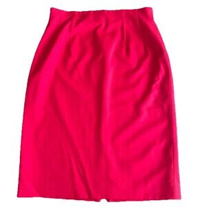 Vintage Pendleton Wool Skirt Pure Virgin Wool Red Womens Size 14